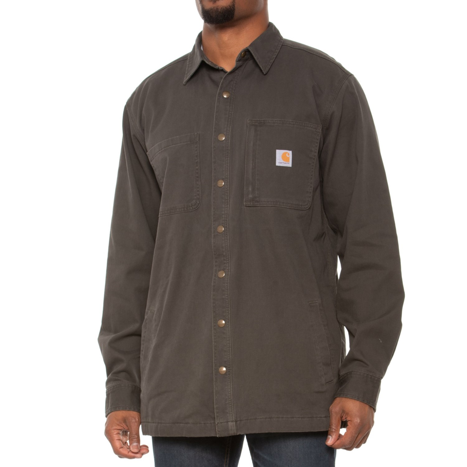 Carhartt 102851 Rugged Flex® Canvas Shirt Jacket (For Big and Tall Men)