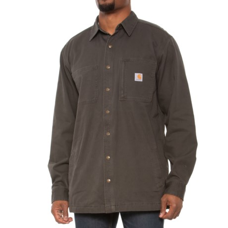 carhartt men's rugged flex rigby shirt jacket