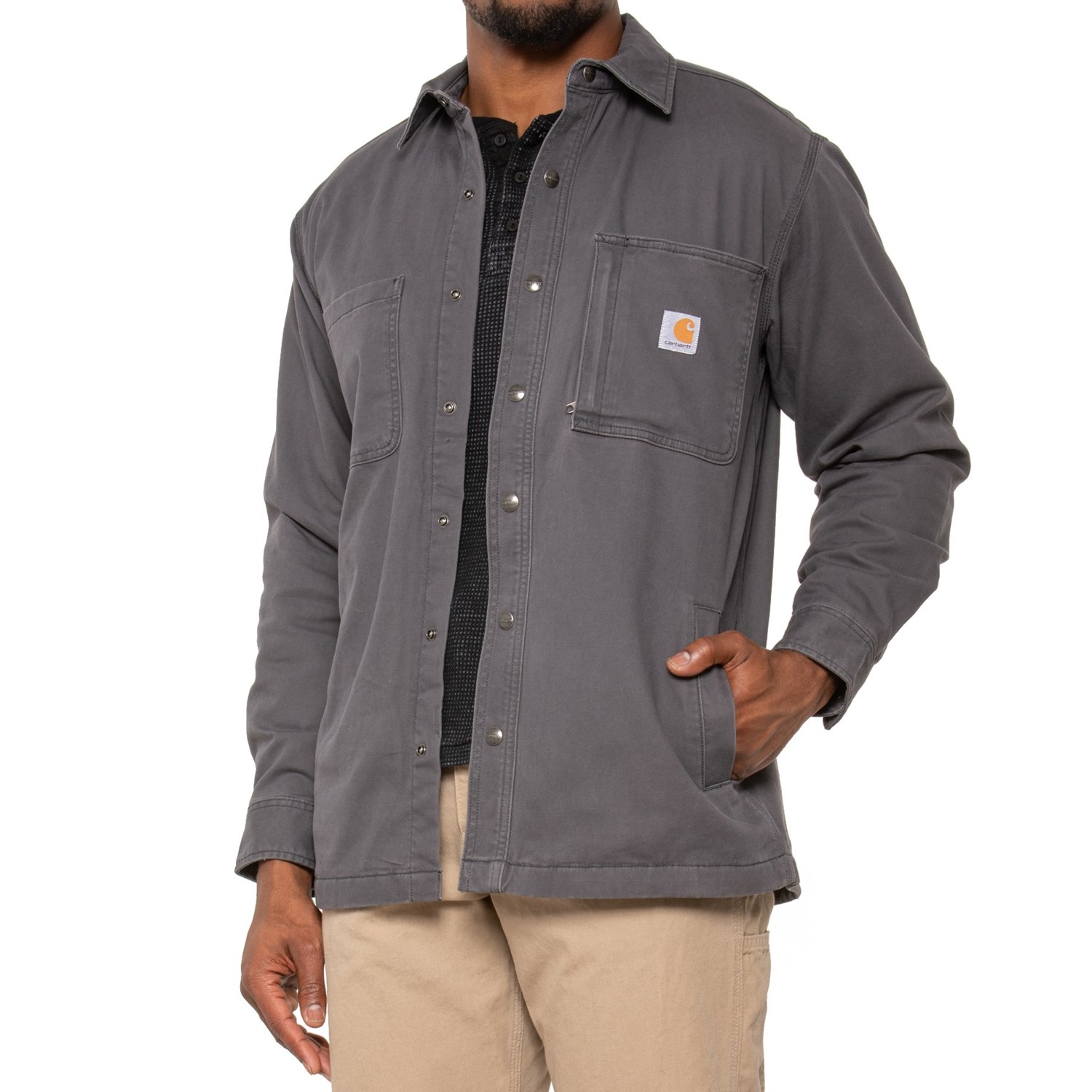 Carhartt 102851 Rugged Flex® Canvas Shirt Jacket (For Men)