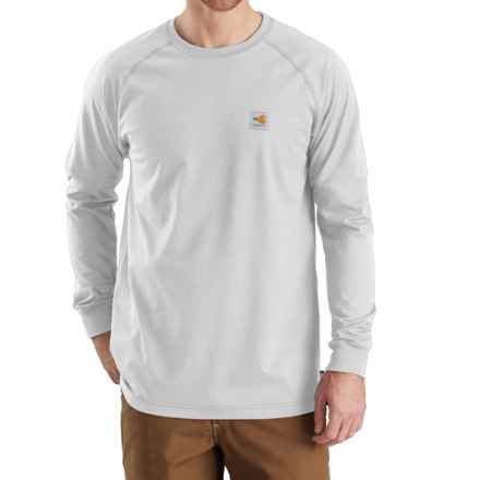 Carhartt 102904 Big and Tall Flame-Resistant Force® T-Shirt - Long Sleeve, Factory Seconds in Light Gray