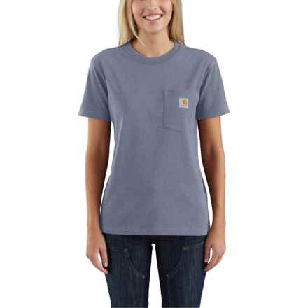 Carhartt 103067 Heavyweight Workwear Pocket T-Shirt - Short Sleeve in Folkstone Gray Heather