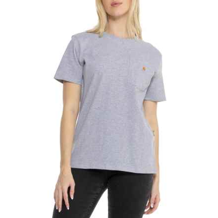 Carhartt 103067 Loose Fit Heavyweight Pocket T-Shirt - Short Sleeve, Factory Seconds in Heather Gray