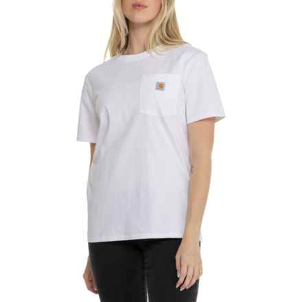 Carhartt 103067 Loose Fit Heavyweight Pocket T-Shirt - Short Sleeve, Factory Seconds in White