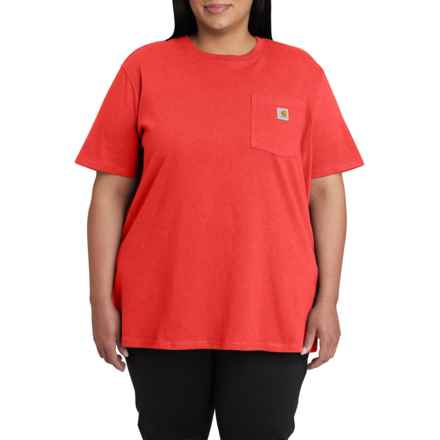 Carhartt 103067 Loose-Fit Heavyweight Workwear Pocket T-Shirt - Short Sleeve in Currant Heather