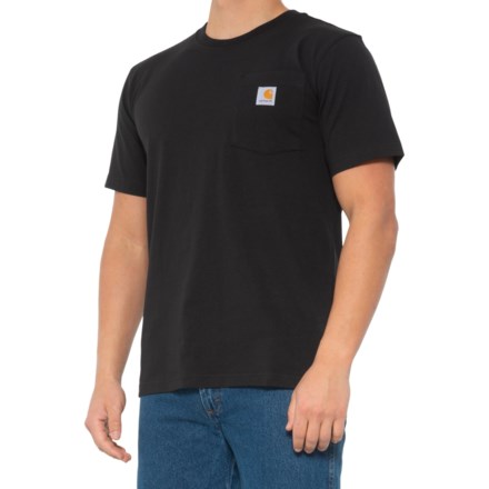 Carhartt 103296 Big and Tall Pocket T-Shirt - Short Sleeve, Factory Seconds in Black