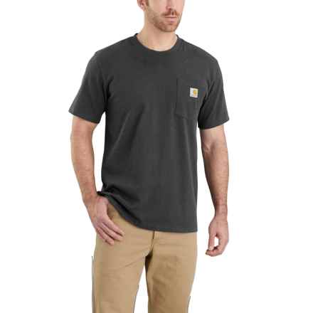 Carhartt 103296 Relaxed Fit Heavyweight Pocket T-Shirt - Short Sleeve, Factory Seconds in Carbon Heather