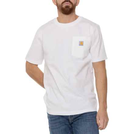 Carhartt 103296 Relaxed Fit Heavyweight Pocket T-Shirt - Short Sleeve, Factory Seconds in White