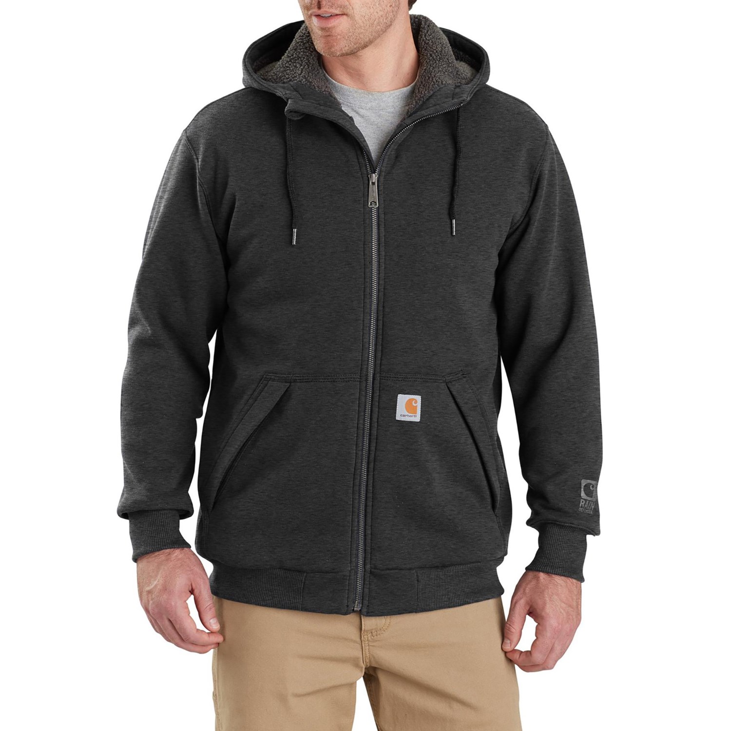 Carhartt 103308 Big and Tall Rain Defender® Midweight Hoodie - Sherpa ...