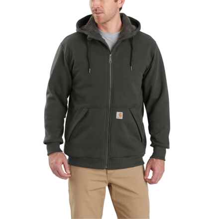 Carhartt 103308 Big and Tall Rain Defender® Midweight Hoodie - Sherpa Lined, Factory Seconds in Peat