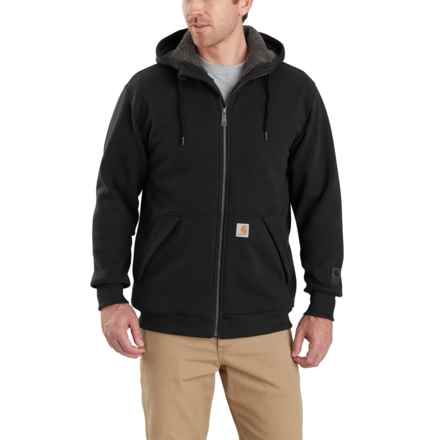 Carhartt 103308 Rain Defender® Midweight Hoodie - Sherpa Lined, Factory Seconds (For Men) in Black