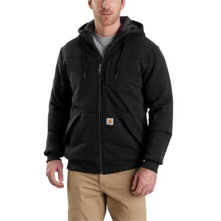 Carhartt 103312 Rain Defender® Relaxed Fit Zip-Up Hoodie - Quilt Lined, Factory Seconds in Black