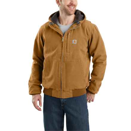 Carhartt 103371 Loose Fit Full Swing® Washed Duck Active Jacket - Sherpa Lined, Factory Seconds in Carhartt Brown