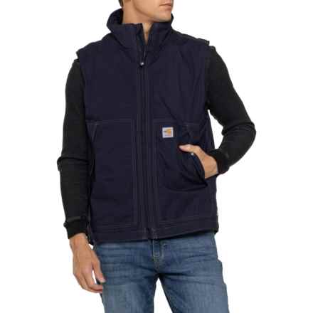 Carhartt 103387 Big and Tall Fire-Resistant Quick Duck® Vest - Insulated in Dark Navy