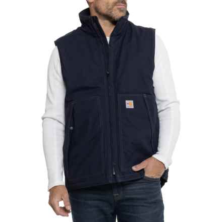 Carhartt 103387 Big and Tall Fire-Resistant Quick Duck® Vest - Insulated in Dark Navy