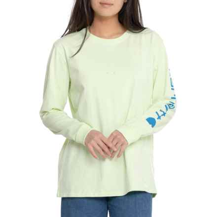 Carhartt 103401 Loose Fit Heavyweight Sleeve Logo T-Shirt - Long Sleeve, Factory Seconds in Hint Of Lime