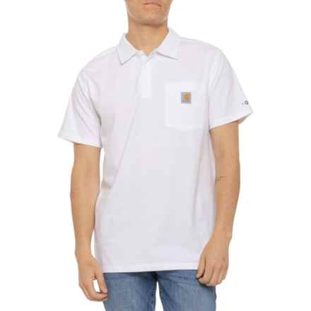 Carhartt 103569 Force® Relaxed Fit Pocket Polo Shirt - Short Sleeve in White