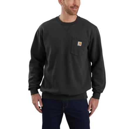 Carhartt 103852 Big and Tall Loose Fit Pocket Sweatshirt in Black