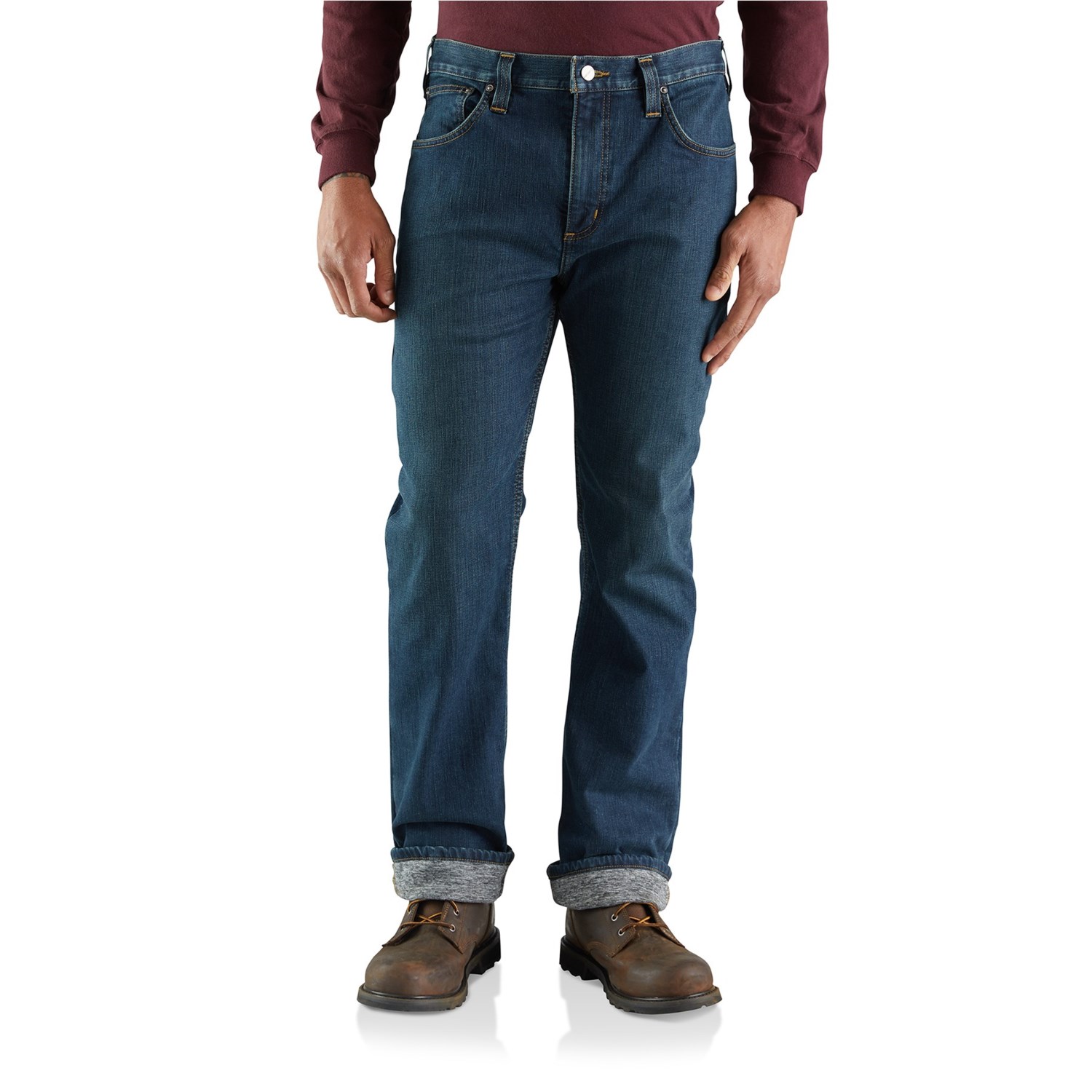 Carhartt 103895 Rugged Flex® Flannel-Lined Jeans (For Men)