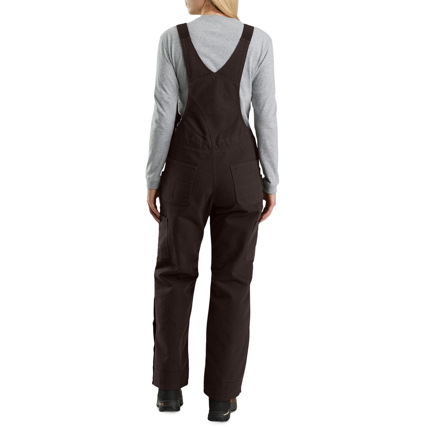 Carhartt 104049 Washed Duck Quilt-Lined Bib Overalls - Insulated
