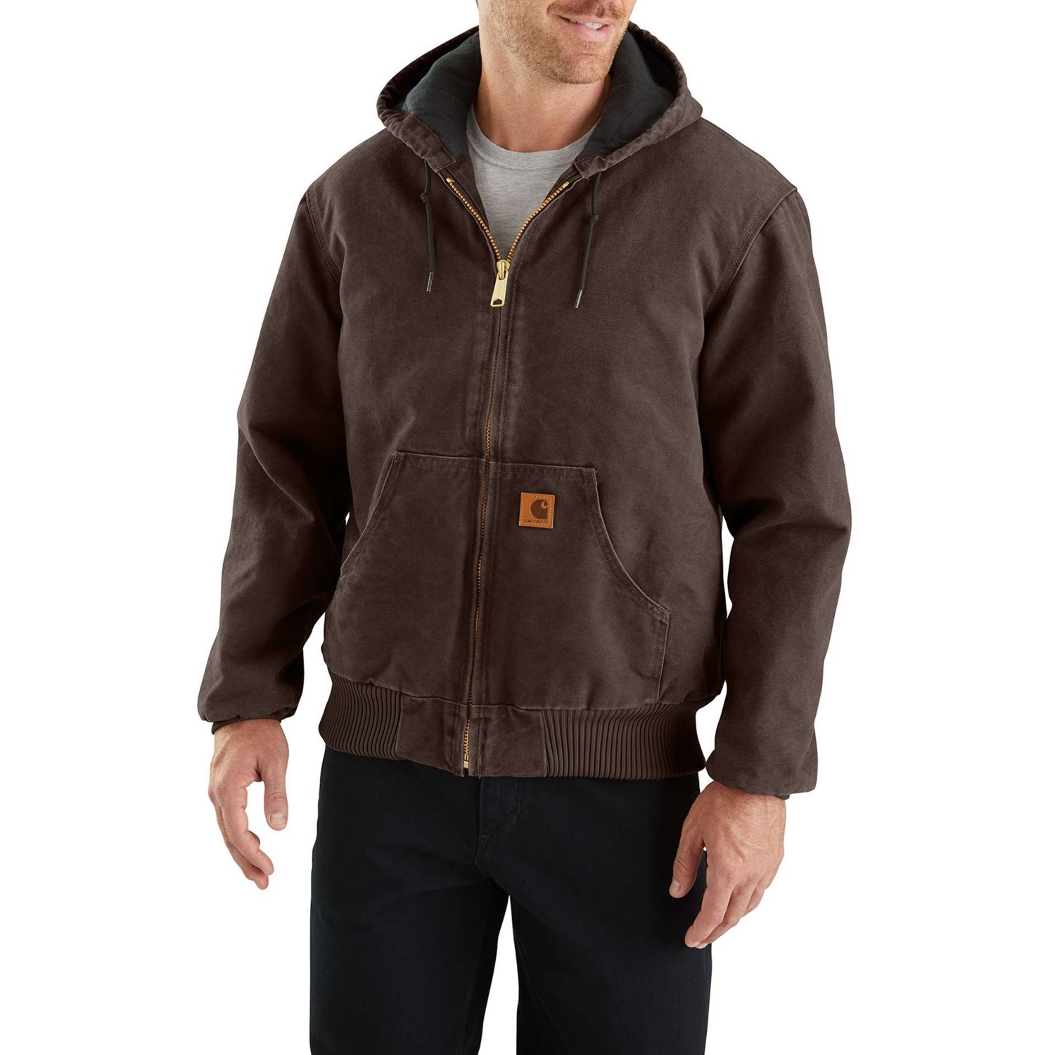 Carhartt 104050 Quilt-Lined Duck Active Jacket (For Men)