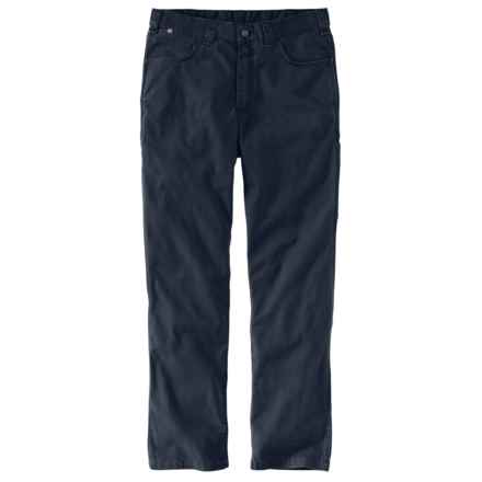 Carhartt 104204 Flame Resistant Rugged Flex® Relaxed Fit Canvas Work Pants - Factory Seconds in Navy