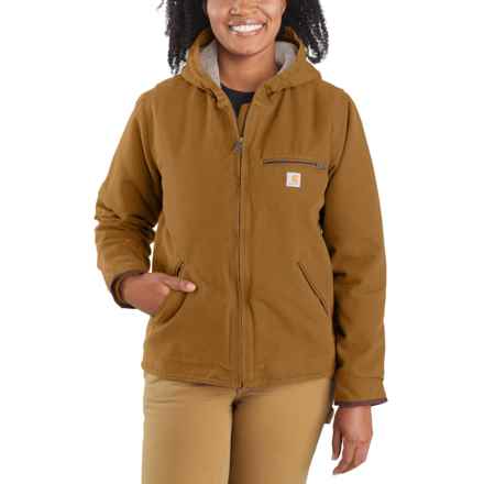 Carhartt 104292 Washed Duck Jacket - Sherpa Lined, Factory Seconds in Carhartt Brown