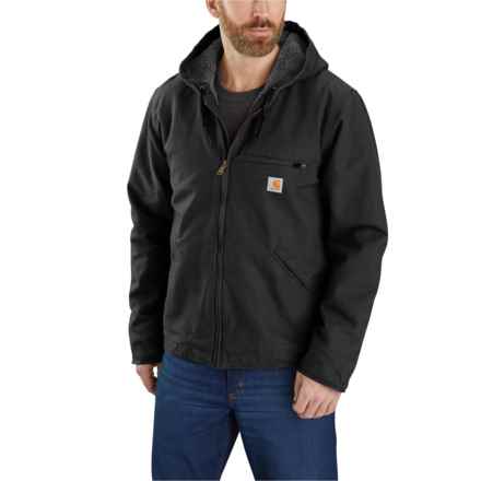 Carhartt 104392 Washed Duck Sherpa-Lined Jacket - Factory Seconds in Black