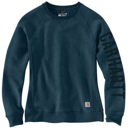 Carhartt 104410 Relaxed Fit Midweight Graphic Sweatshirt - Factory Seconds in Night Blue Heather