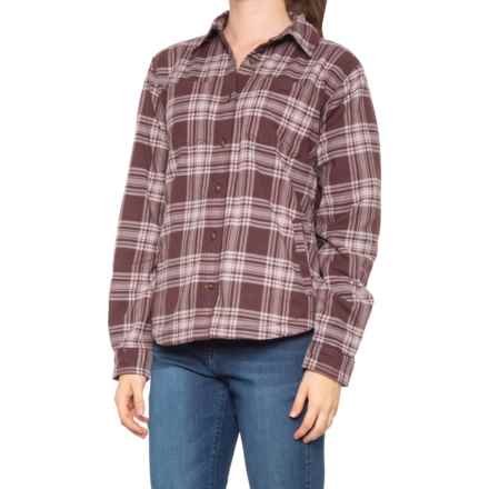 Carhartt 104518 Rugged Flex® Flannel Shirt - Fleece Lined, Long Sleeve in Deep Wine