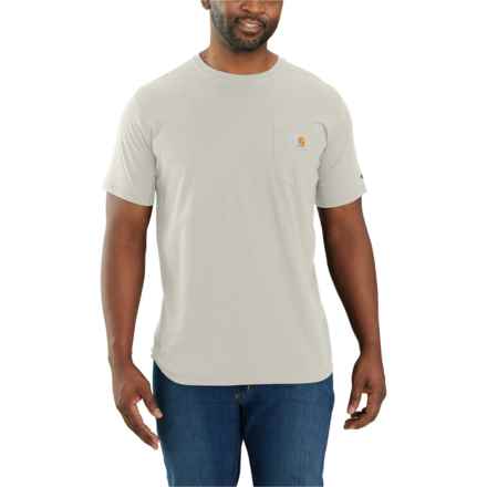 Carhartt 104616 Big and Tall Force® Relaxed Fit Midweight Pocket T-Shirt - UPF 25, Short Sleeve in Malt