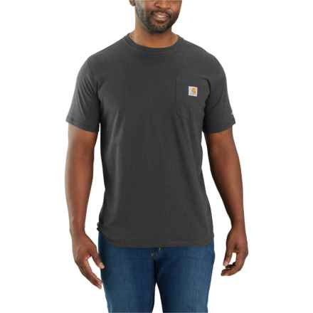 Carhartt 104616 Force® Relaxed Fit Midweight Pocket T-Shirt - UPF 25, Short Sleeve in Carbon Heather