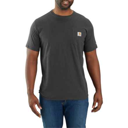 Carhartt 104616 Force® Relaxed Fit Midweight Pocket T-Shirt - UPF 25, Short Sleeve in Carbon Heather