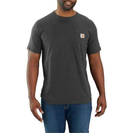 Carhartt 104616 Force® Relaxed Fit Midweight Pocket T-Shirt - UPF 25, Short Sleeve in Carbon Heather