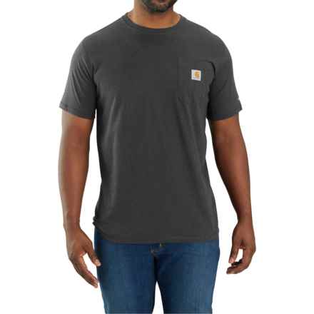 Carhartt 104616 Force® Relaxed Fit Midweight Pocket T-Shirt - UPF 25, Short Sleeve in Carbon Heather