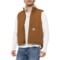 Carhartt 104981 Flame-Resistant Duck Vest - Wool Sherpa Lined, Factory Seconds in Carhartt Brown