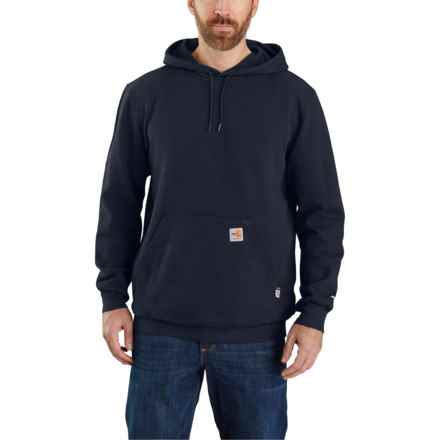 Carhartt 104983 Big and Tall Flame Resistant Loose Fit Midweight Hoodie - Factory Seconds in Navy