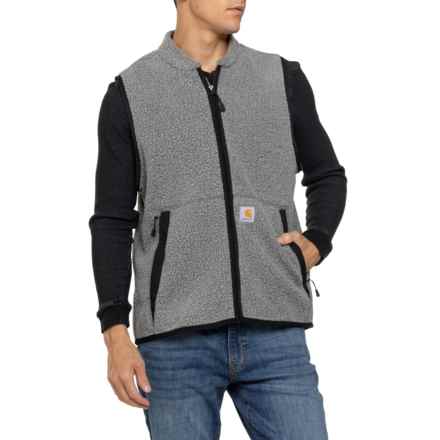 Carhartt 104995 Relaxed Fit Fleece Vest in Granite Heather