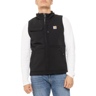 (取寄) カーハート 104999 スーパー ダックス リラックスド-フィット フィット ベスト - シェルパ ライン Carhartt 104999 Super Dux Relaxed Fit Vest - Sherpa Lined Black carhartt-104999-big-and-tall-