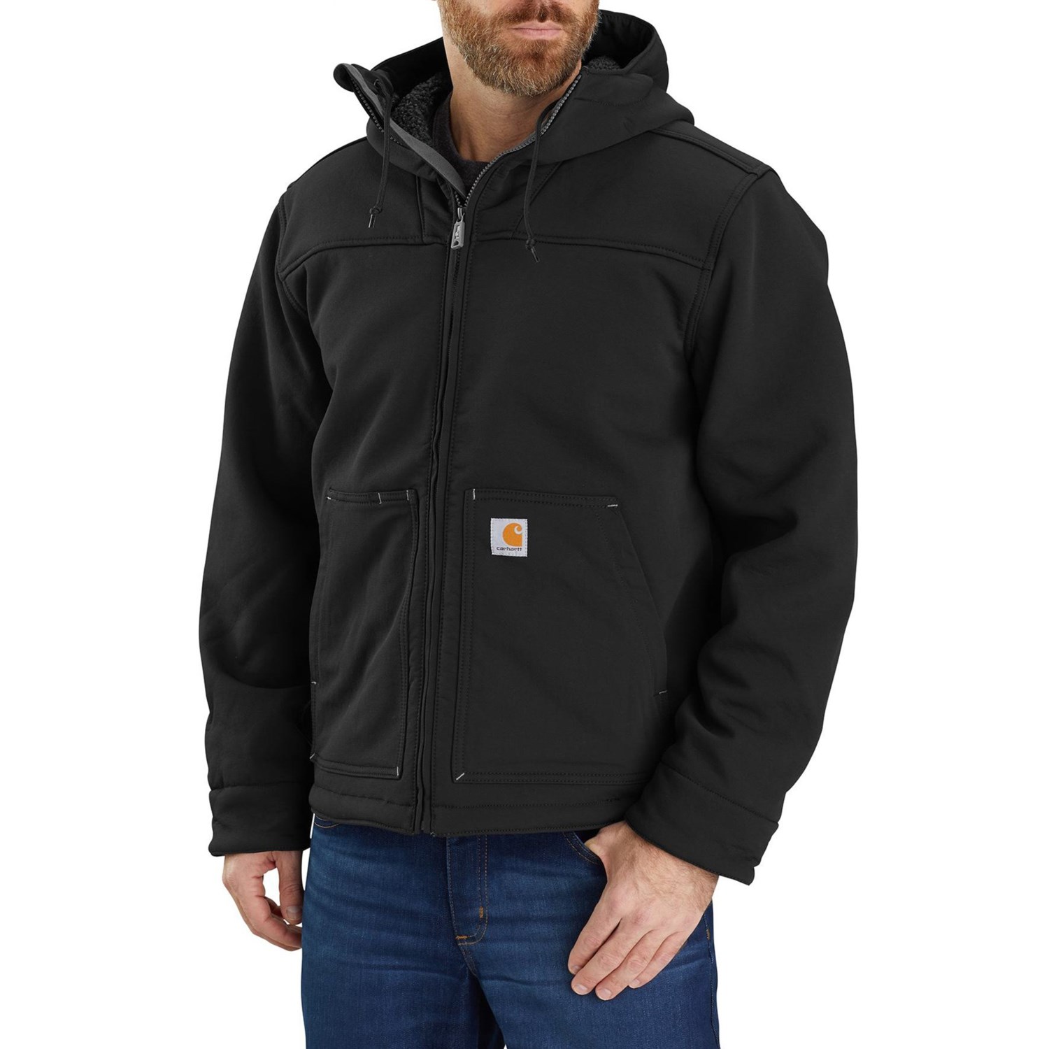 Carhartt フード付きジャケット Carhartt 105001 Super Dux Sherpa-Lined Active Jacket - Relaxed Fit
