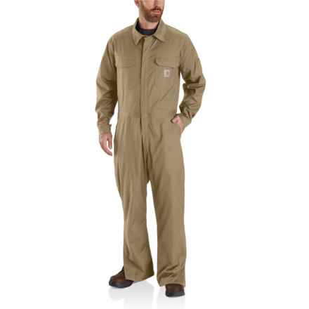 Carhartt 105019 Big and Tall Rugged Flex® Canvas Coveralls in Dark Khaki