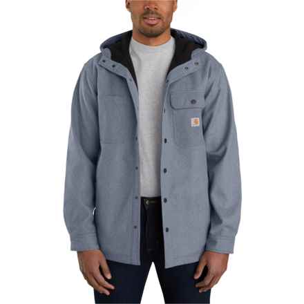 Carhartt 105022 Relaxed Fit Hooded Shirt Jacket in Seaside Heather