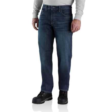 Carhartt 105079 Big and Tall Flame-Resistant Force® Rugged Flex® Jeans - Relaxed Fit, Factory Seconds in Midnight Indigo
