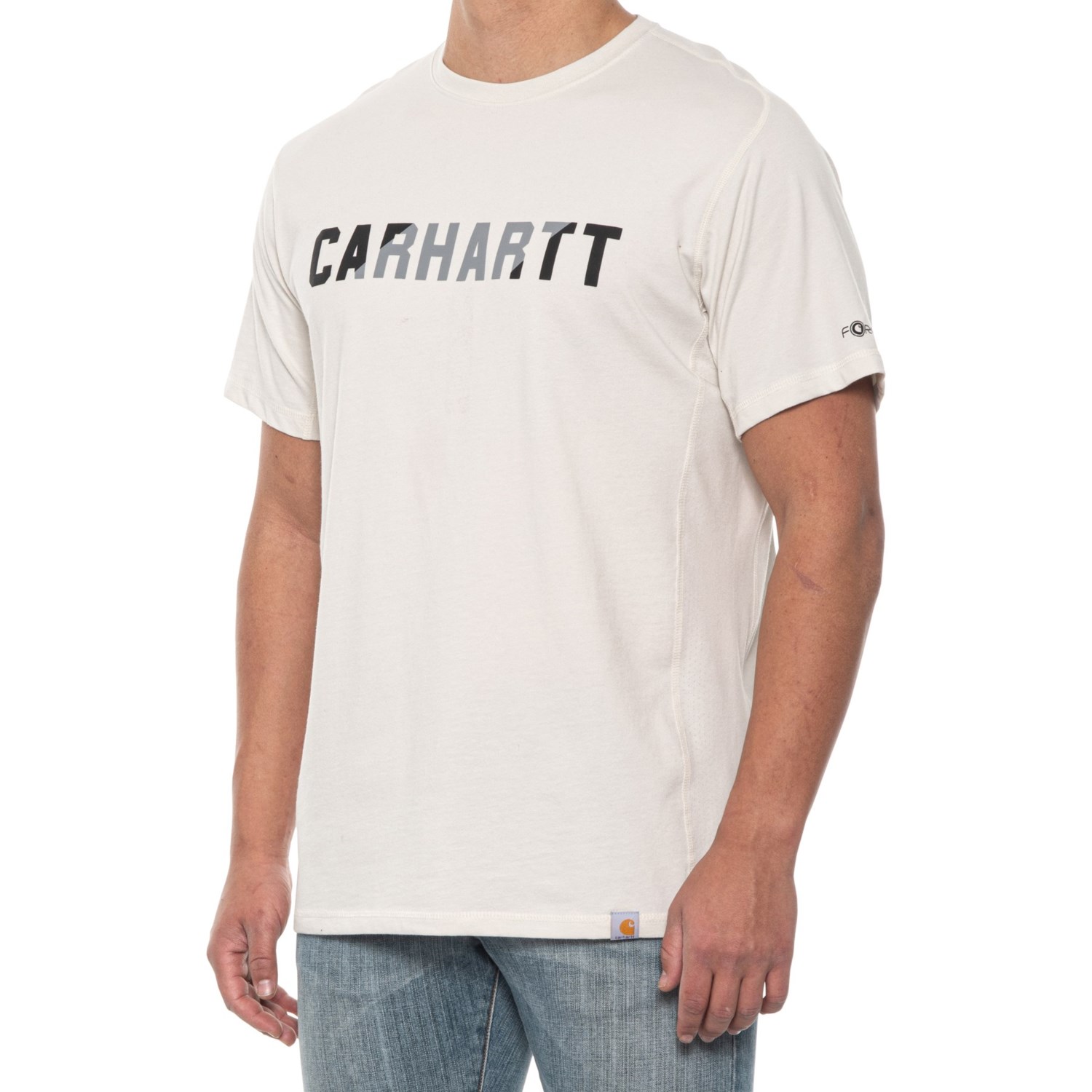 Carhartt 105203 Force® Relaxed Fit Midweight Block Logo Graphic TShirt (For Men)