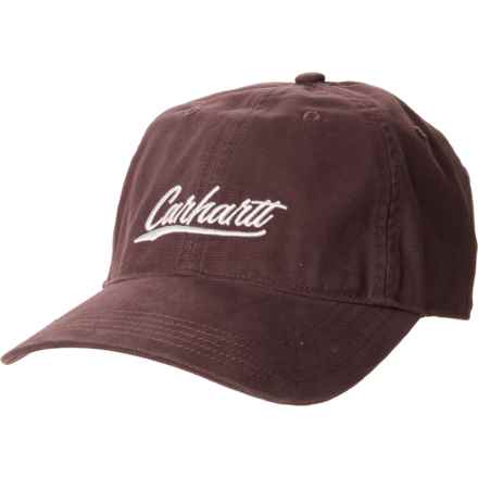 Carhartt 105247 Canvas Script Graphic Baseball Cap in Blackberry