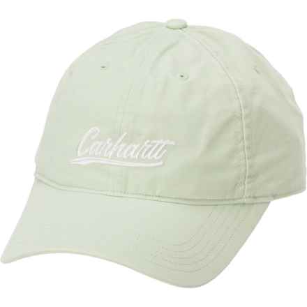Carhartt 105247 Canvas Script Graphic Baseball Cap in Soft Green