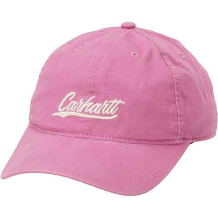 Carhartt 105247 Canvas Script Graphic Baseball Cap in Woodrose