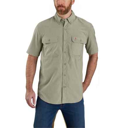 Carhartt 105292 Force® Relaxed Fit Lightweight Shirt - UPF 50, Short Sleeve, Factory Seconds in Burnt Olive