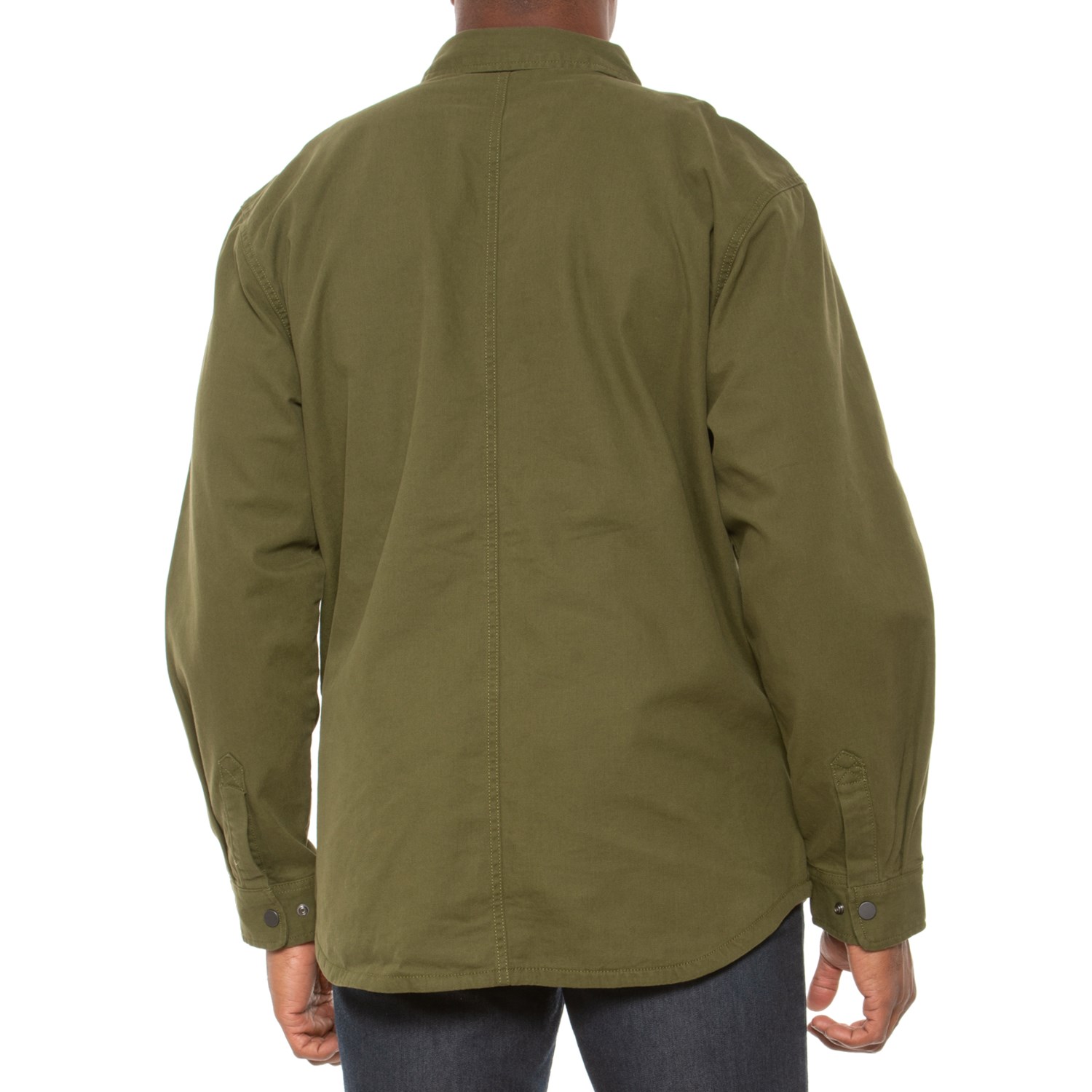 Carhartt Rugged Flex Relaxed Fit Canvas Fleece-Lined Snap-Front Camo Shirt Jac