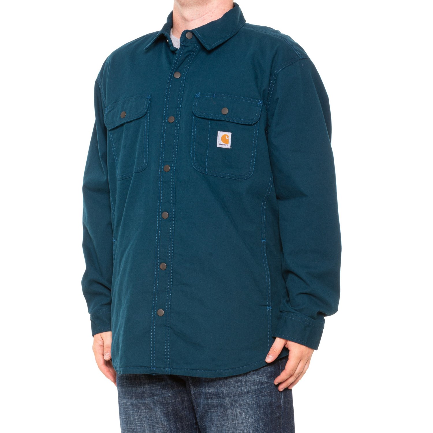 Carhartt 105419 Rugged Flex® Relaxed Fit Canvas Fleece Lined Shirt
