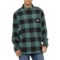 Carhartt 105432 Rugged Flex® Relaxed Fit Midweight Flannel Plaid Shirt - Long Sleeve in Slate Green